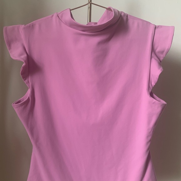 NWT Susana Monaco mock neck ruffled bodysuit. Size XL - Picture 4 of 7